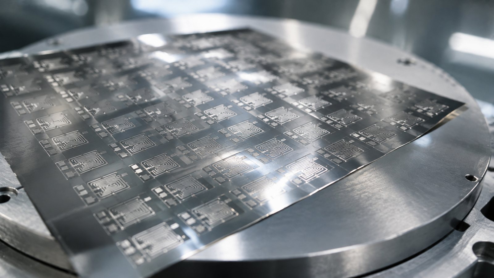 Patterned sensor arrays on thin SUS stainless steel foil